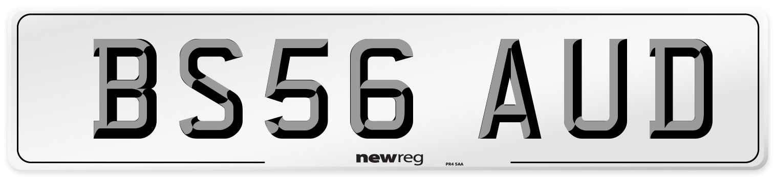 BS56 AUD Number Plate from New Reg